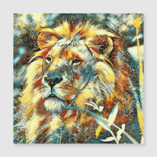 Carte Magnétique AnimalArt_Lion_009