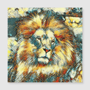 Carte Magnétique AnimalArt_Lion_07