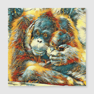 Carte Magnétique AnimalArt_OrangUtan_003