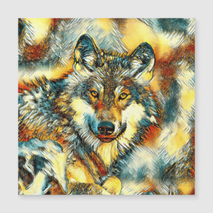 Carte Magnétique AnimalArt_Wolf_001