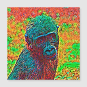 Carte Magnétique AnimalColor_Gorilla_001