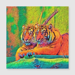 Carte Magnétique AnimalColor_Tiger_054