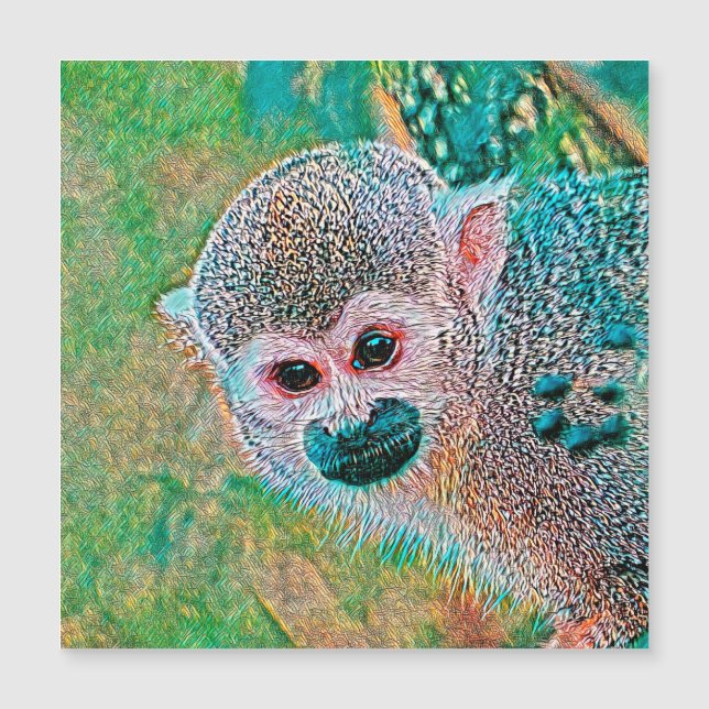 Carte Magnétique AnimalMix_Singe_010 (Devant)
