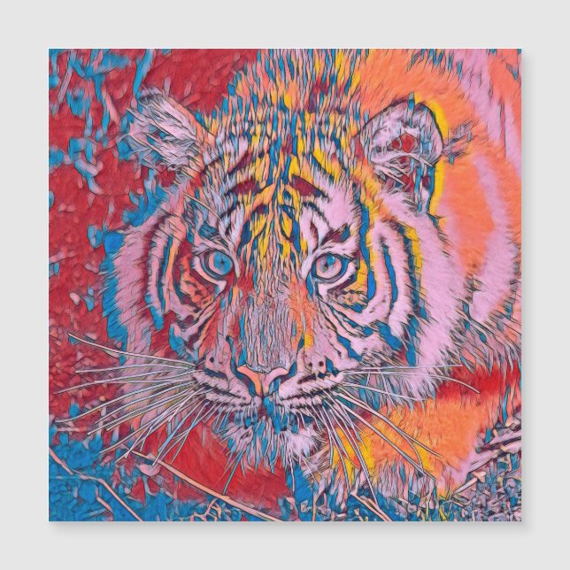 Carte Magnétique AnimalMix_Tiger_054 (Devant)