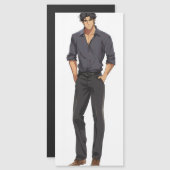 Carte Magnétique Anime Zaddy Handsome Man (Devant / Derrière)