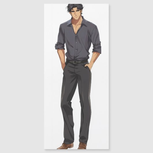 Carte Magnétique Anime Zaddy Handsome Man (Devant)