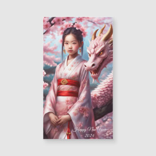 Carte Magnétique Année du dragon 2024