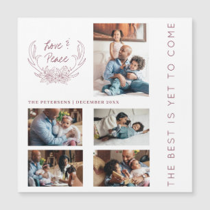 Carte Magnétique Année moderne en revue photo collage vacances d'hi