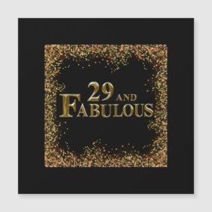 Carte Magnétique Anniversaire 29 ans