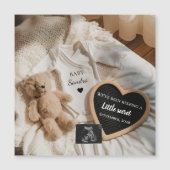 Carte Magnétique Annonce de grossesse ours minimal Bearly Wait  (Devant)