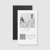 Carte Magnétique Annonce de mariage avec photo personnalisée aimant (Devant / Derrière)