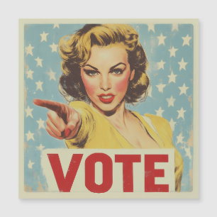 Carte Magnétique Appel à l'action patriotique : Votez !
