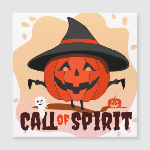 Carte Magnétique Appel d'Halloween de l'esprit