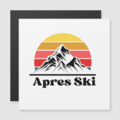 CARTE MAGNÉTIQUE APRÈS SKI (Devant / Derrière)