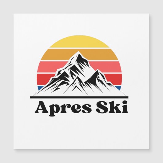 CARTE MAGNÉTIQUE APRÈS SKI (Devant)