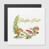 Carte Magnétique Aquarelle de la forêt de Fairytale ensemble de cha (Devant / Derrière)