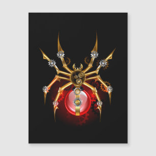 Carte Magnétique Araignée en vapeur noire