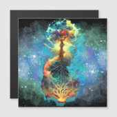 Carte Magnétique arbre céleste de vie (Devant / Derrière)