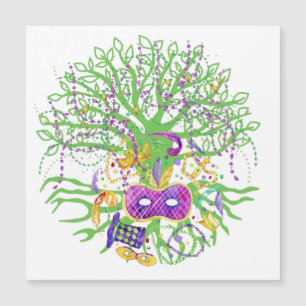 Carte Magnétique Arbre de Mardi gras