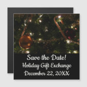 Carte Magnétique Arbre de Noël III Lieu de vacances (Devant / Derrière)