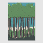 Carte Magnétique Arbres de la forêt japonaise (Devant)