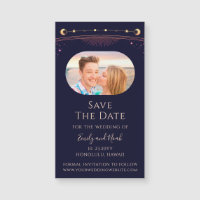 Arc En Ciel Bleu Bleu Lune Étoiles Enregistrer La