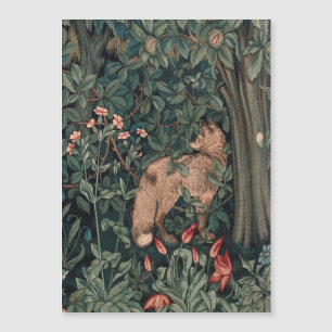 Carte Magnétique Art de faune de renard de verdure de William Morri