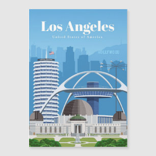 Carte Magnétique Art de voyage Voyage à Los Angeles
