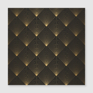 Carte Magnétique Art Déco : L'élégance de l'or noir.