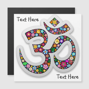 Carte Magnétique Art symbolique floral Namaste