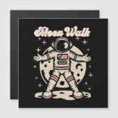Carte Magnétique Astronaute Marche Lunaire (Devant / Derrière)
