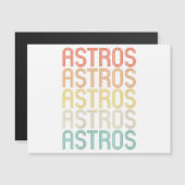 Carte Magnétique Astros féminines  (Devant / Derrière)