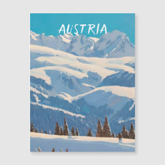 Carte Magnétique Autriche ski
