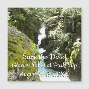 Carte Magnétique Avalanche Gorge II dans le parc national de Glacie