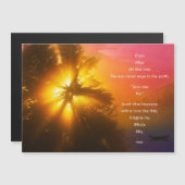 Carte magnétique avec Hafiz - Une fois le temps éc (Devant / Derrière)