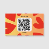 Carte Magnétique Avec une chanson personnalisée par code QR (Devant)