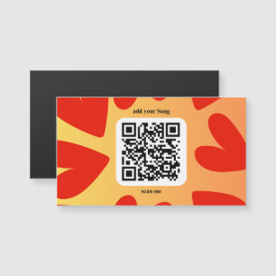 Carte Magnétique Avec une chanson personnalisée par code QR