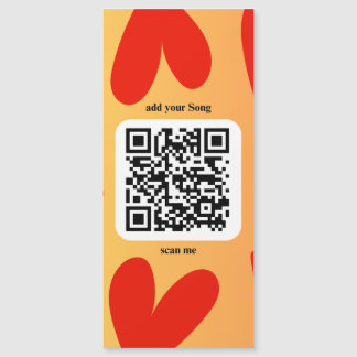 Carte Magnétique Avec une chanson personnalisée par code QR