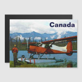 Carte Magnétique Avion flottant De Havilland Beaver - Canada (Devant / Derrière)