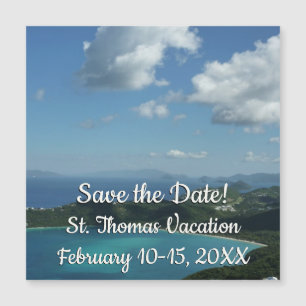 Carte Magnétique Baie de Magens, scene de l'île St Thomas Beautiful