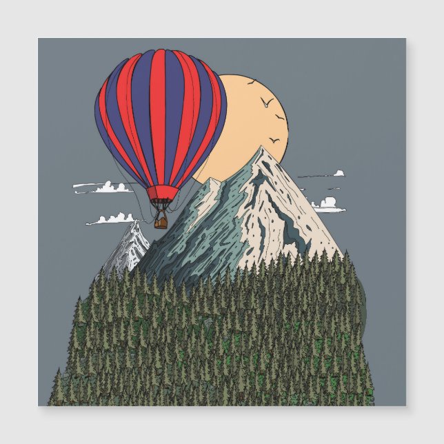 Carte Magnétique Balloon du matin (Devant)