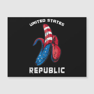 Carte Magnétique Banana États-Unis Drapeau Patriot Amérique le pire