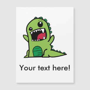 Carte Magnétique Bande dessinée de dinosaure de bébé