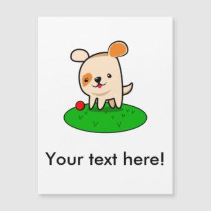 Carte Magnétique Bande dessinée mignonne de chiot
