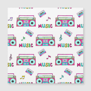 Carte Magnétique Bande enregistreuse rétro sans couture