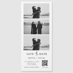 Carte Magnétique Bande photo de code QR personnalisée Mariage magné