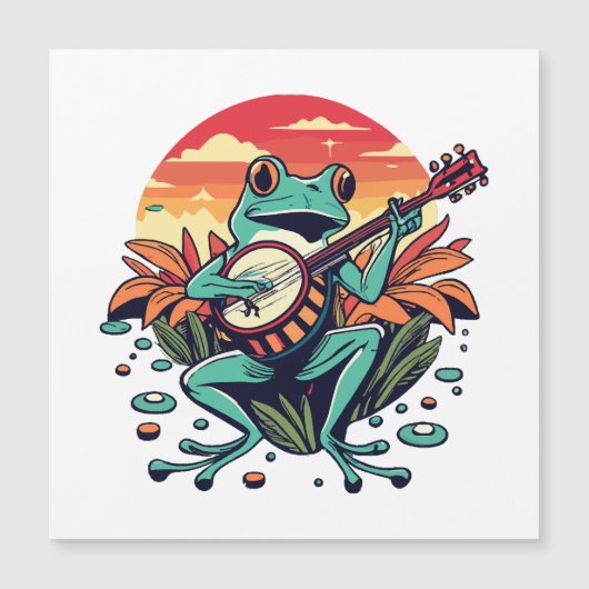 Carte Magnétique Banjo Frog (Devant)