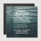 Carte magnétique Baptême Adulte (Devant / Derrière)