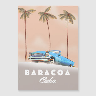Carte Magnétique Baracoa Cuba Antique voiture