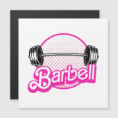 Carte Magnétique Barbell - rose (Devant / Derrière)